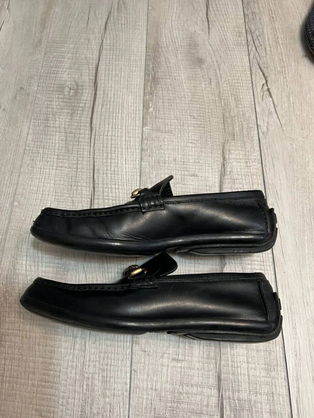 Gucci Horsebit Black Leather Loafers Old Money Preppy Quiet Luxury Men's 8